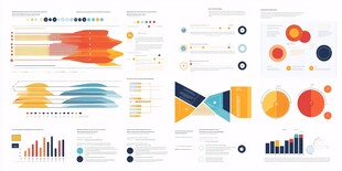 多彩商务信息图表模板集