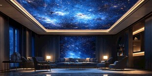 梦幻星空主题豪华客厅
