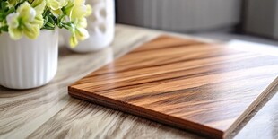 木质砧板摆于温馨桌景