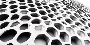 几何镂空建筑外观纹理