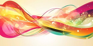 绚丽多彩动感线条背景图
