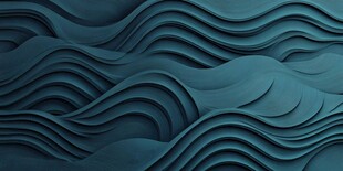 蓝绿色立体波浪纹理背景