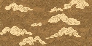 中式云纹传统纹理背景图