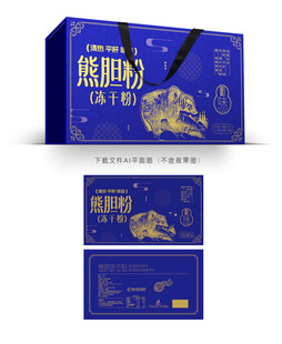 熊胆粉彩盒