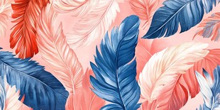 梦幻羽毛图案背景