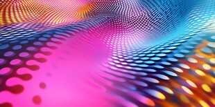 炫彩波点动感抽象背景图