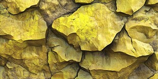 黄色嶙峋岩石纹理背景