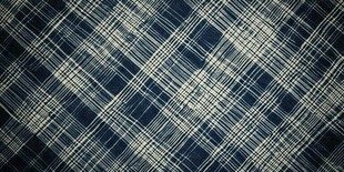 蓝白格子布料纹理背景