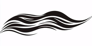 抽象波浪线条图案设计