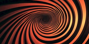 橙色螺旋动感抽象背景图