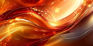 绚丽动感的橙红色光效背景