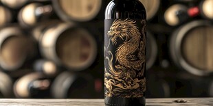 中式龙纹酒瓶 尽显典雅韵味