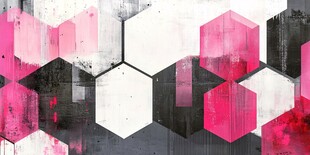 几何六边形抽象艺术背景