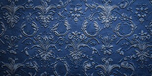 蓝色复古花纹装饰背景图