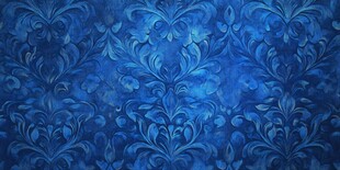 蓝色花卉纹理精美背景