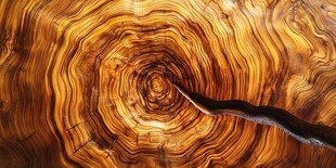 年轮纹理 木材的岁月印记