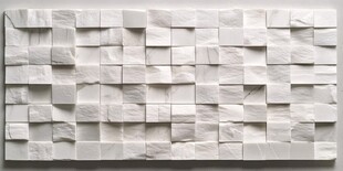 白色立体方块拼接装饰墙