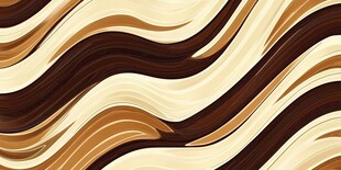 动感棕黄波浪纹理图案