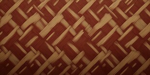 棕黄交织几何纹理织物