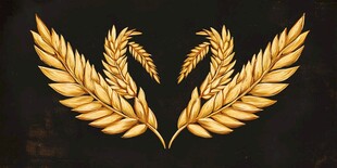 金色麦穗装饰图案