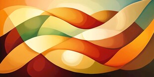 动感多彩抽象波浪图案