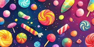 梦幻多彩糖果缤纷世界