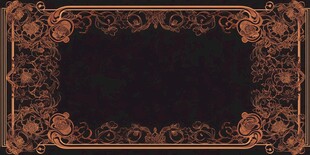 复古华丽边框图案背景