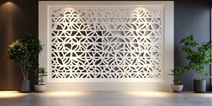 现代镂空装饰墙 简约风