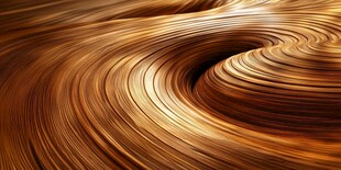 金色旋涡纹理抽象艺术图
