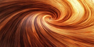 绚丽旋涡发丝纹理特写