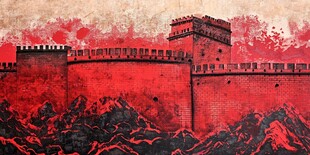 血色长城绘就壮丽图景