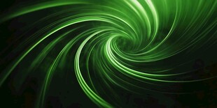 绿色动感光线螺旋背景图