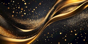 金色流动纹理 璀璨背景