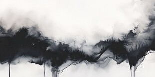 水墨烟云意境图