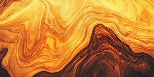 金色流体纹理抽象艺术画面