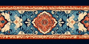 复古民族风精美花纹图案