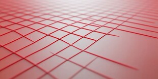 红色网格线条抽象背景图