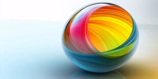 彩色玻璃球 绚丽视觉享受