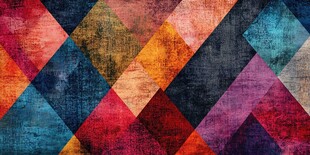 多彩几何拼接复古风背景
