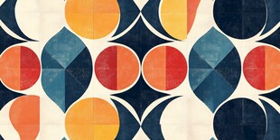 复古几何图案装饰画