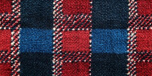 多彩格子布料纹理特写