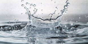 水滴飞溅的灵动瞬间