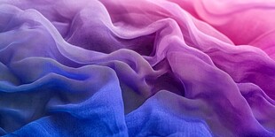 梦幻渐变彩色轻柔织物