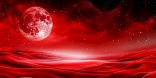 红月映幻景 宇宙展神秘