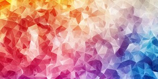 多彩多边形渐变几何背景图