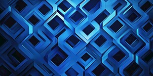 蓝色几何方块抽象背景图