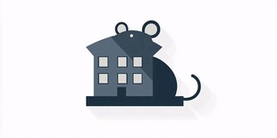 老鼠造型的房屋图标