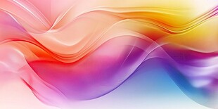 梦幻炫彩流动波纹背景图