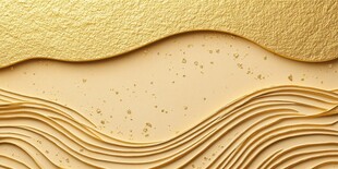 金色波浪纹理抽象背景图