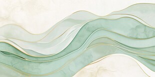 梦幻绿波抽象艺术背景图